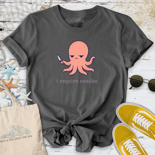 I Require Snacks Octopus T-Shirt
