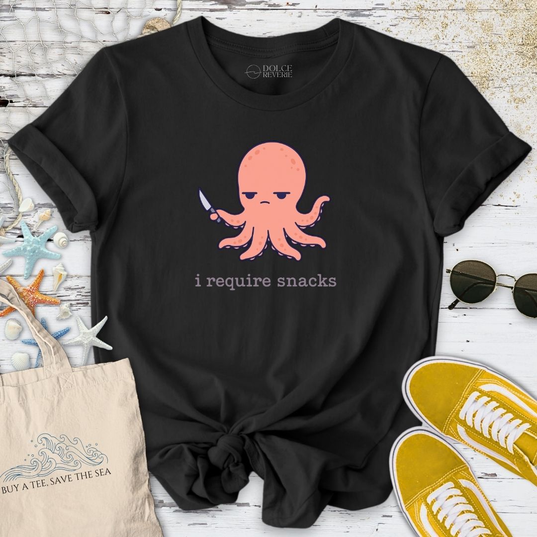 I Require Snacks Octopus T-Shirt