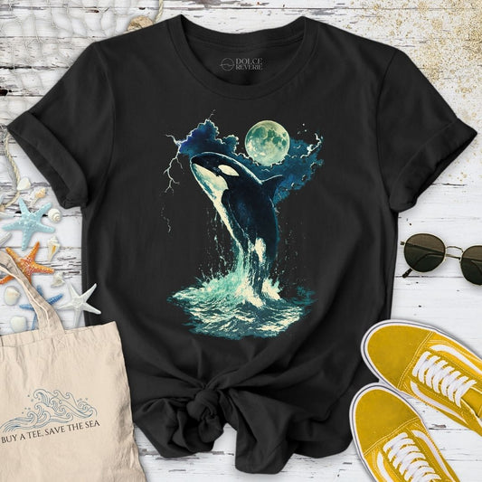 Vintage Full Moon Orca T-Shirt