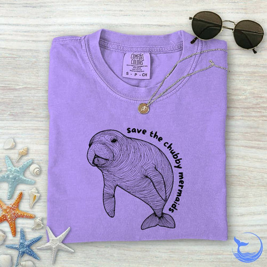 Chubby Mermaids Comfort Colors T-Shirt