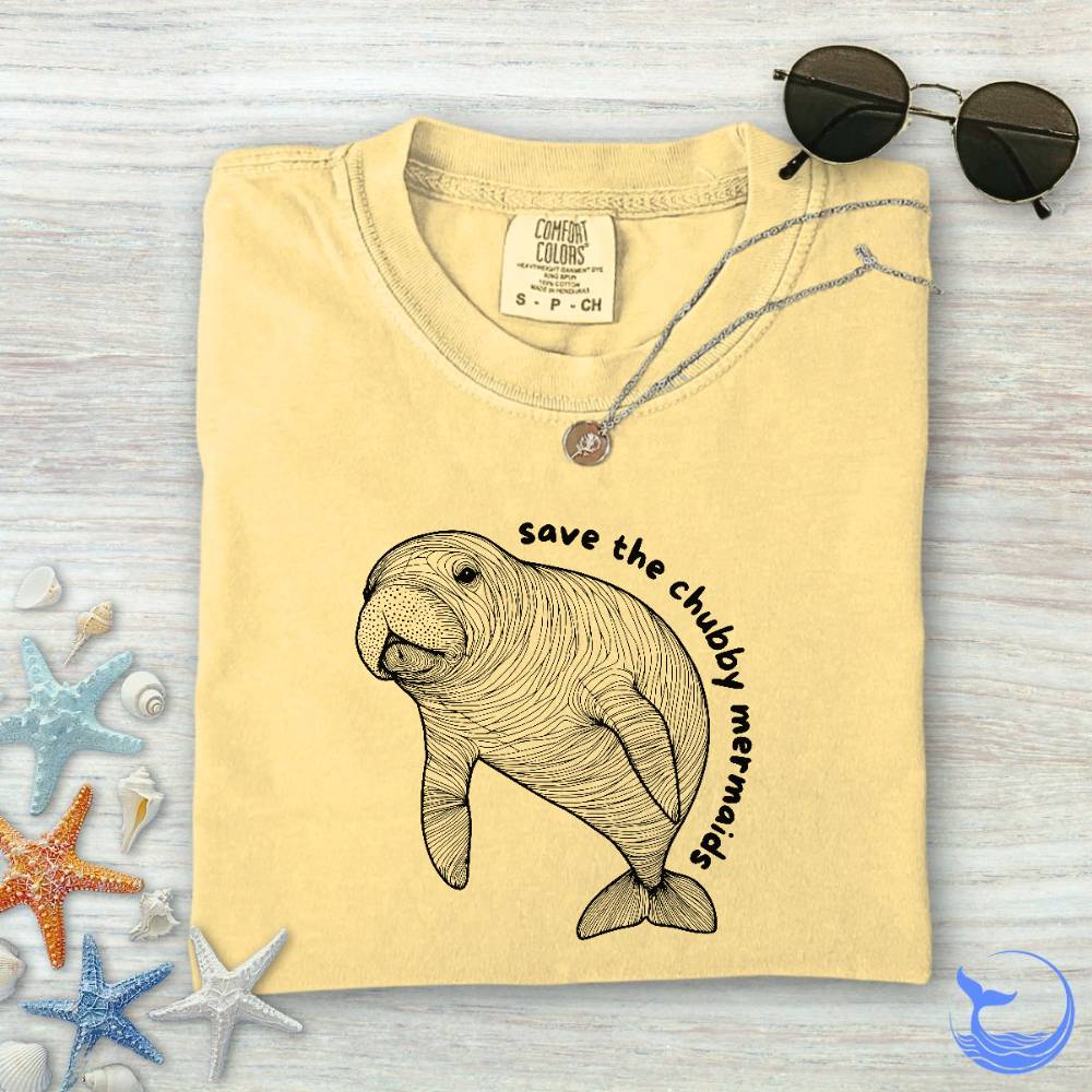 Chubby Mermaids Comfort Colors T-Shirt