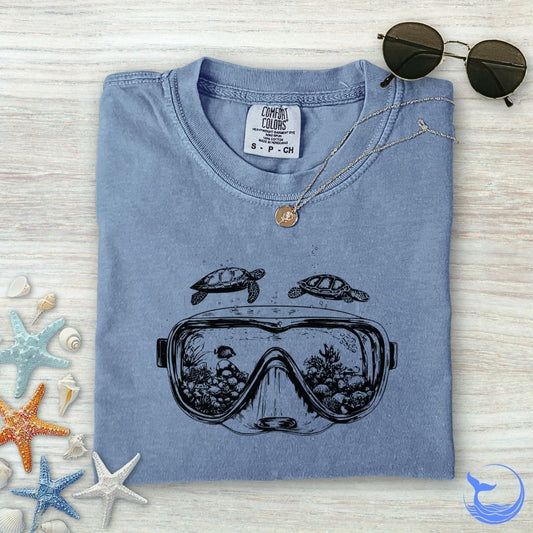 Scuba Diving Mask Comfort Colors T-Shirt