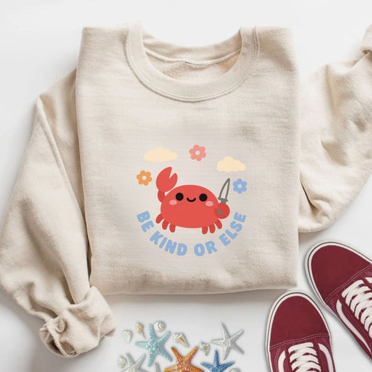 Be Kind Crab Sweatshirt