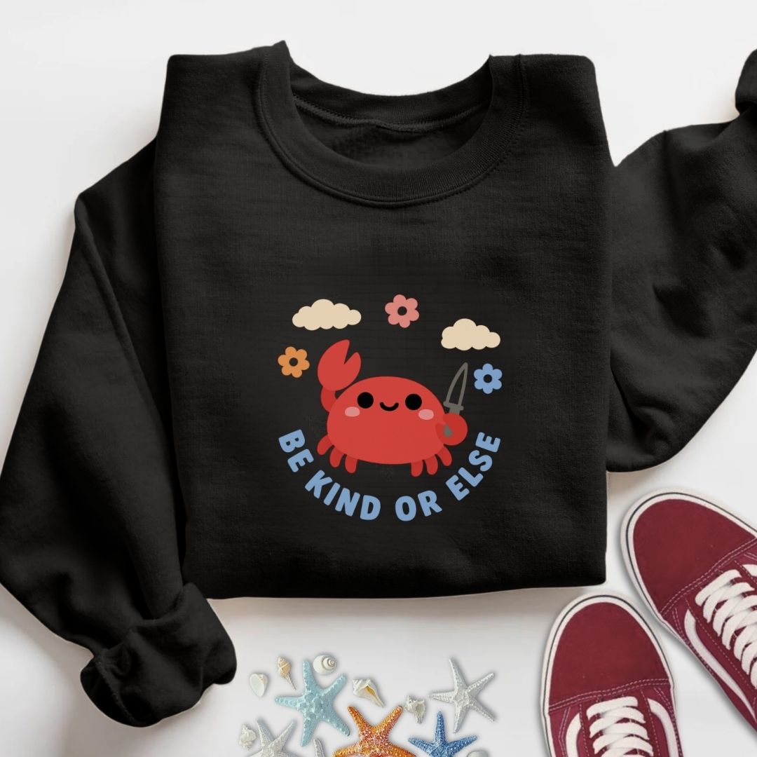 Be Kind Crab Sweatshirt