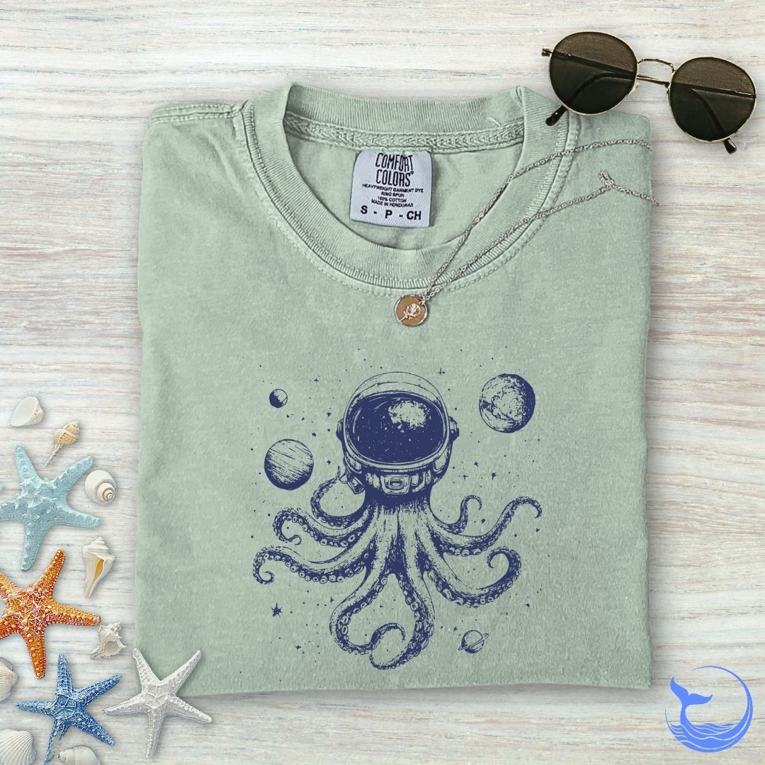 Space Octopus Comfort Colors T-Shirt
