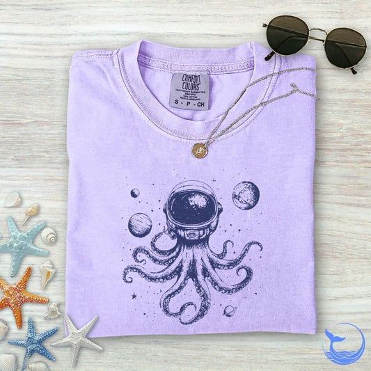 Space Octopus Comfort Colors T-Shirt