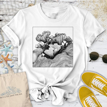 Coral Reef Line Art T-Shirt