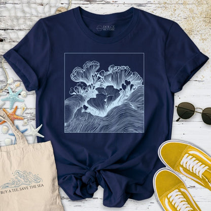 Coral Reef Line Art T-Shirt