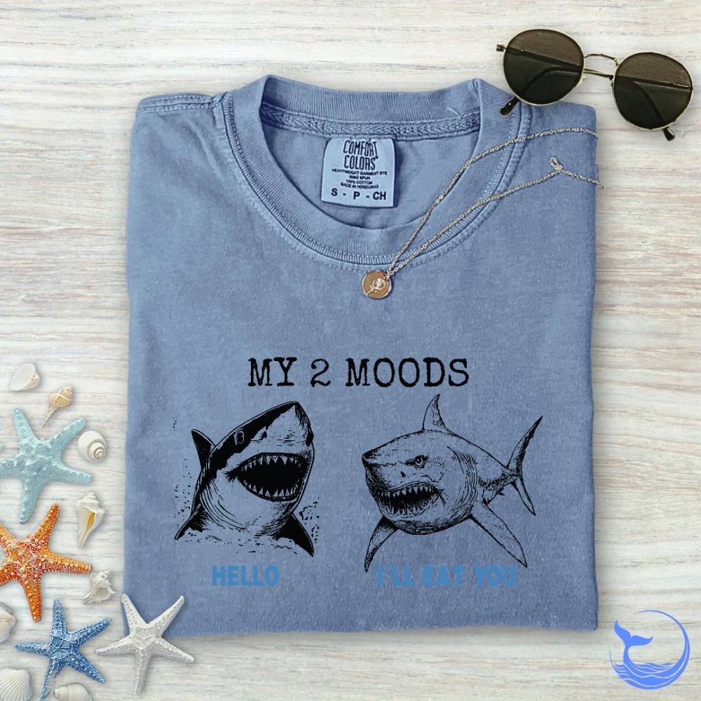 2 Moods, Sharks Comfort Colors T-Shirt