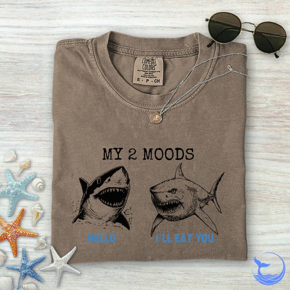 2 Moods, Sharks Comfort Colors T-Shirt
