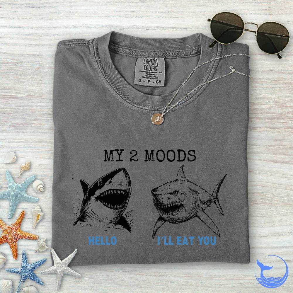2 Moods, Sharks Comfort Colors T-Shirt