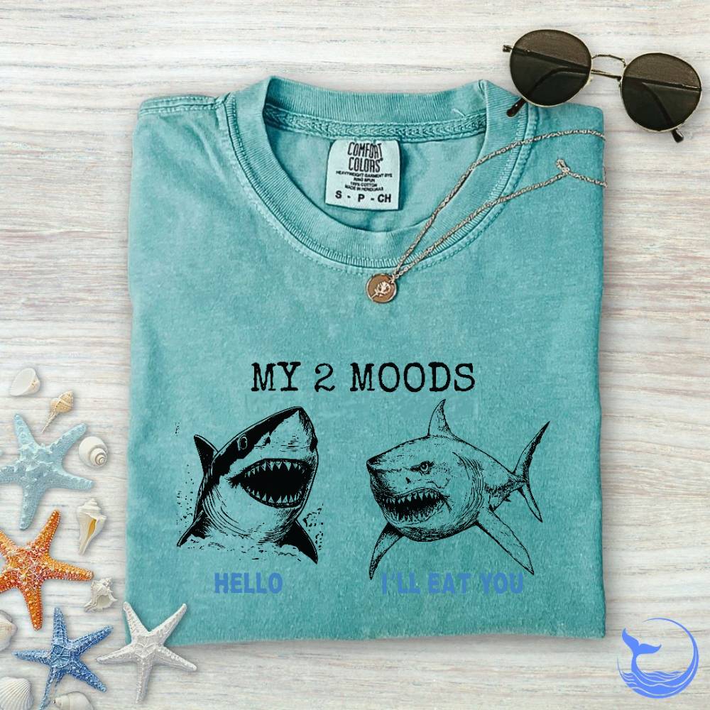 2 Moods, Sharks Comfort Colors T-Shirt