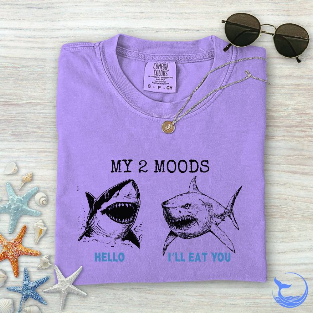 2 Moods, Sharks Comfort Colors T-Shirt