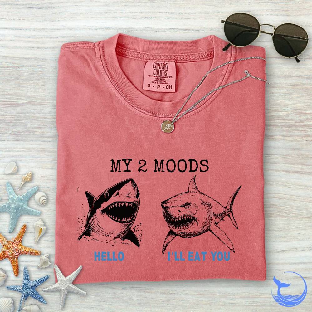 2 Moods, Sharks Comfort Colors T-Shirt