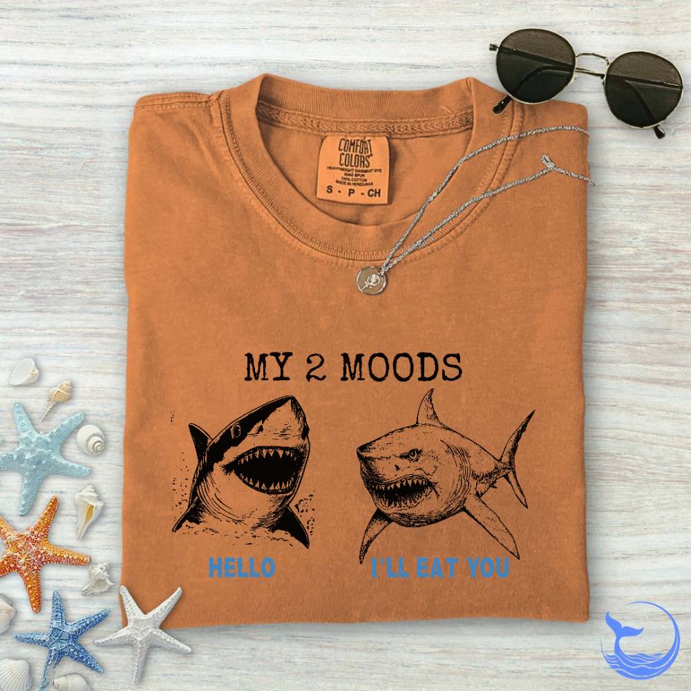 2 Moods, Sharks Comfort Colors T-Shirt