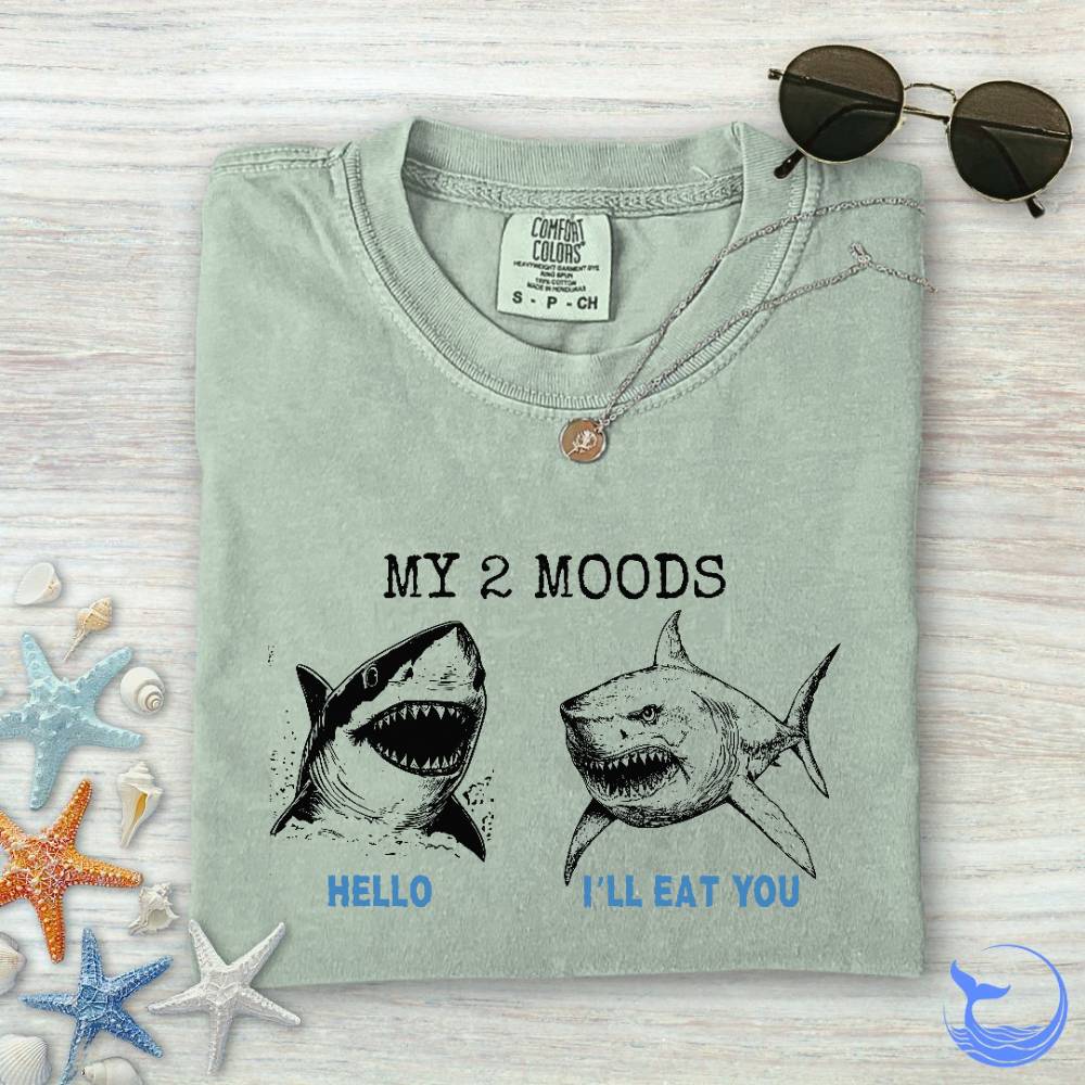 2 Moods, Sharks Comfort Colors T-Shirt