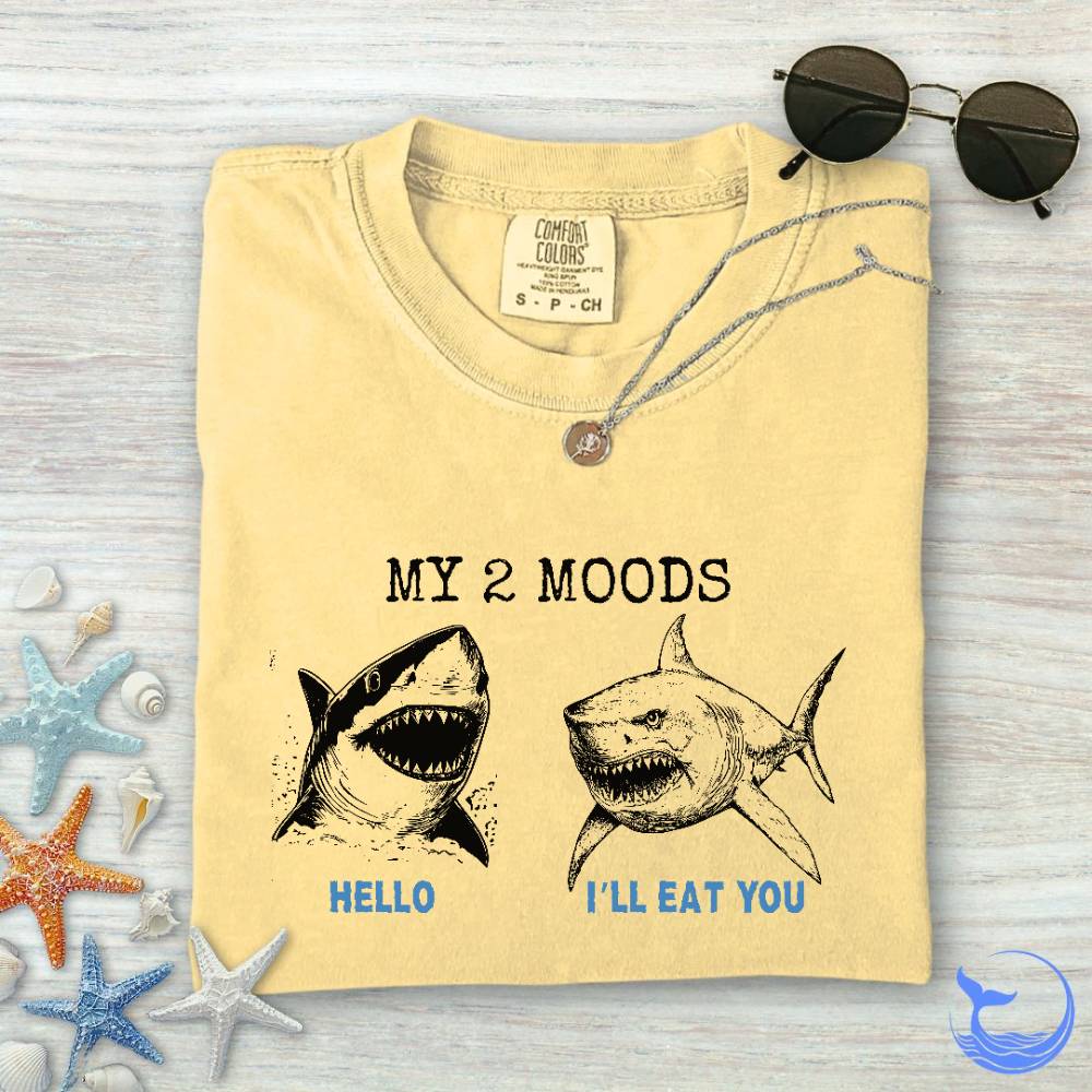 2 Moods, Sharks Comfort Colors T-Shirt