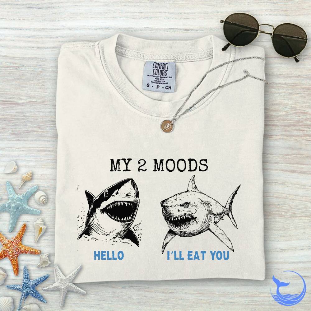 2 Moods, Sharks Comfort Colors T-Shirt