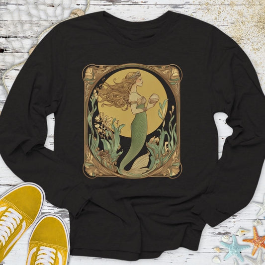 Golden Mermaid Long Sleeve Tee