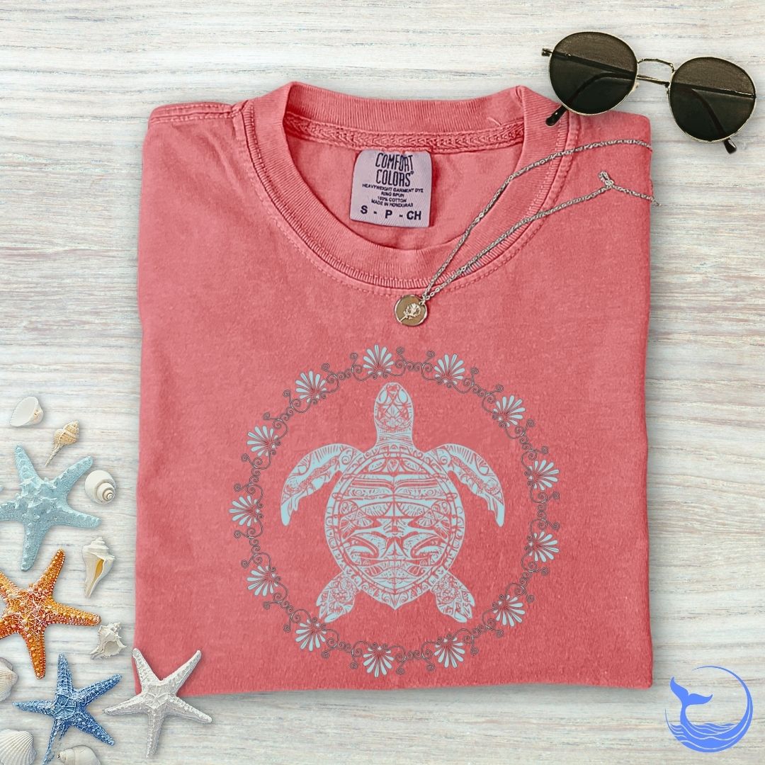Turtle Mandala Comfort Colors T-Shirt