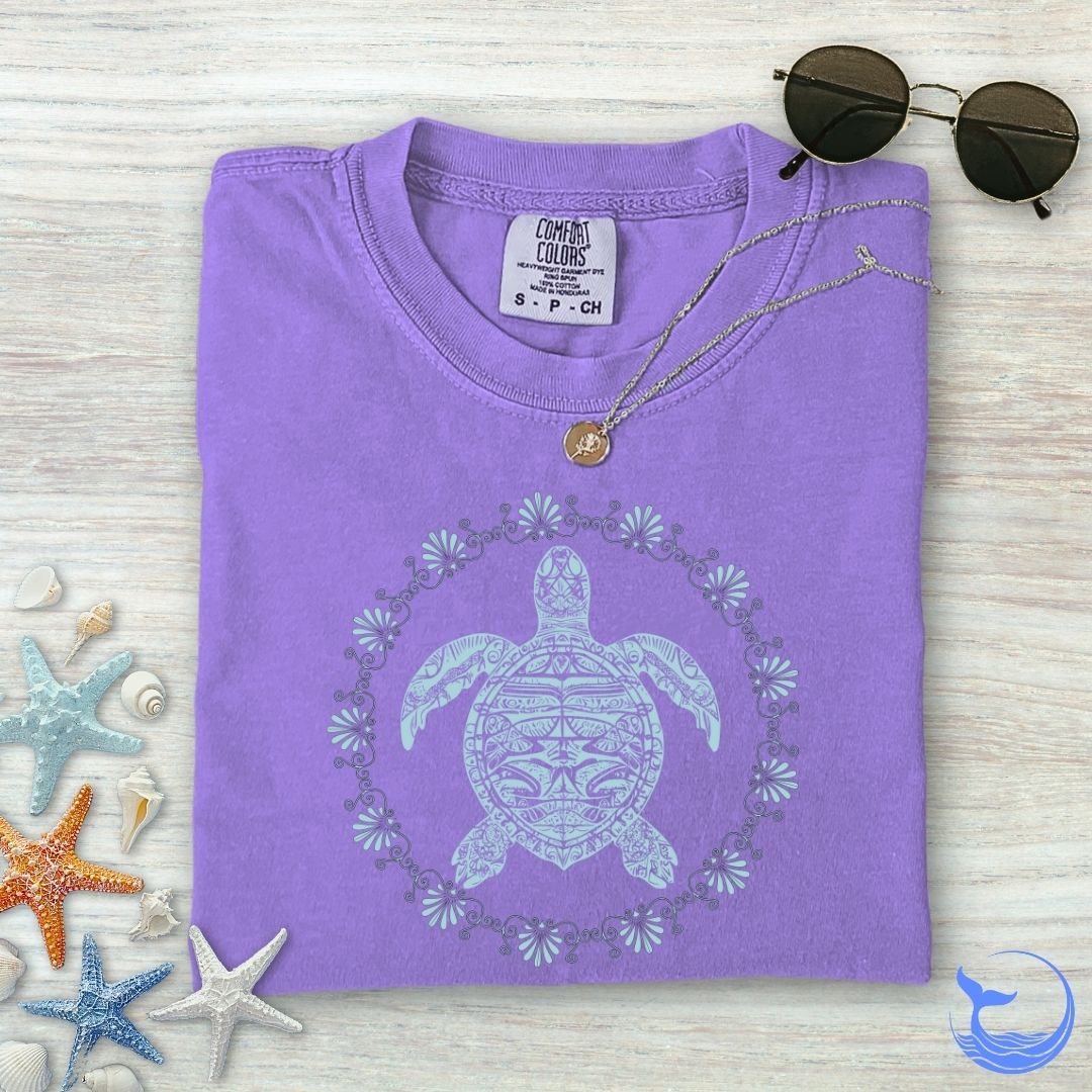 Turtle Mandala Comfort Colors T-Shirt