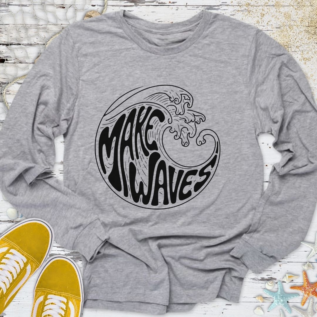 Make Waves Long Sleeve Tee