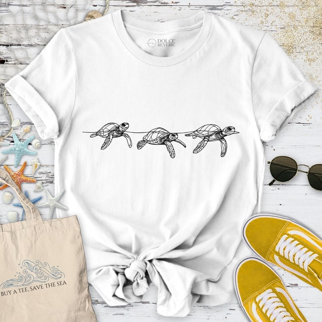 3 Turtles T-Shirt White / S