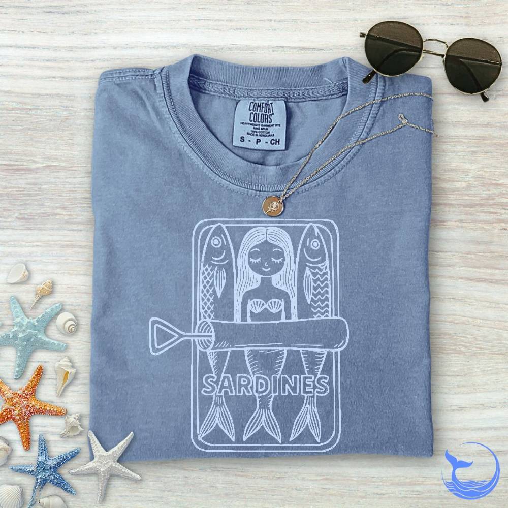 Mermaid Sardines Comfort Colors T-Shirt