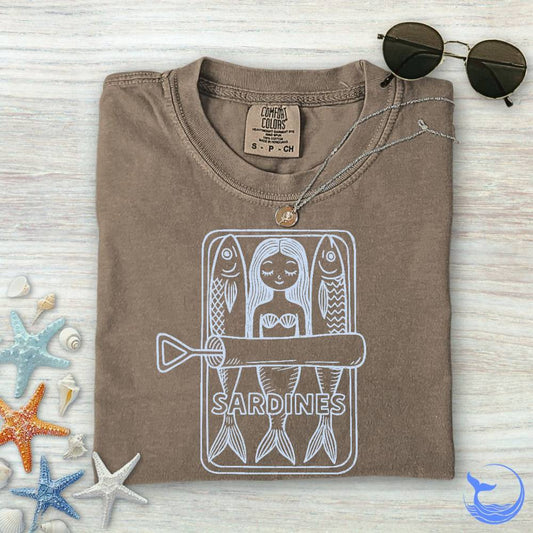 Mermaid Sardines Comfort Colors T-Shirt