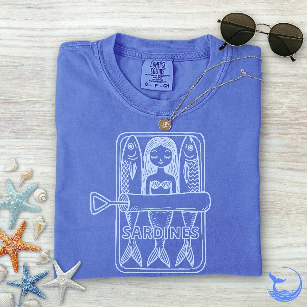 Mermaid Sardines Comfort Colors T-Shirt