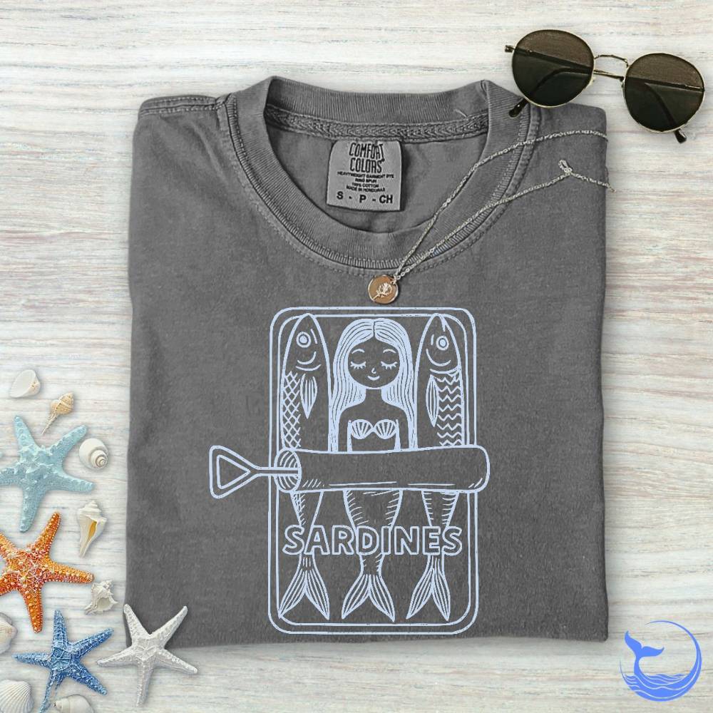 Mermaid Sardines Comfort Colors T-Shirt