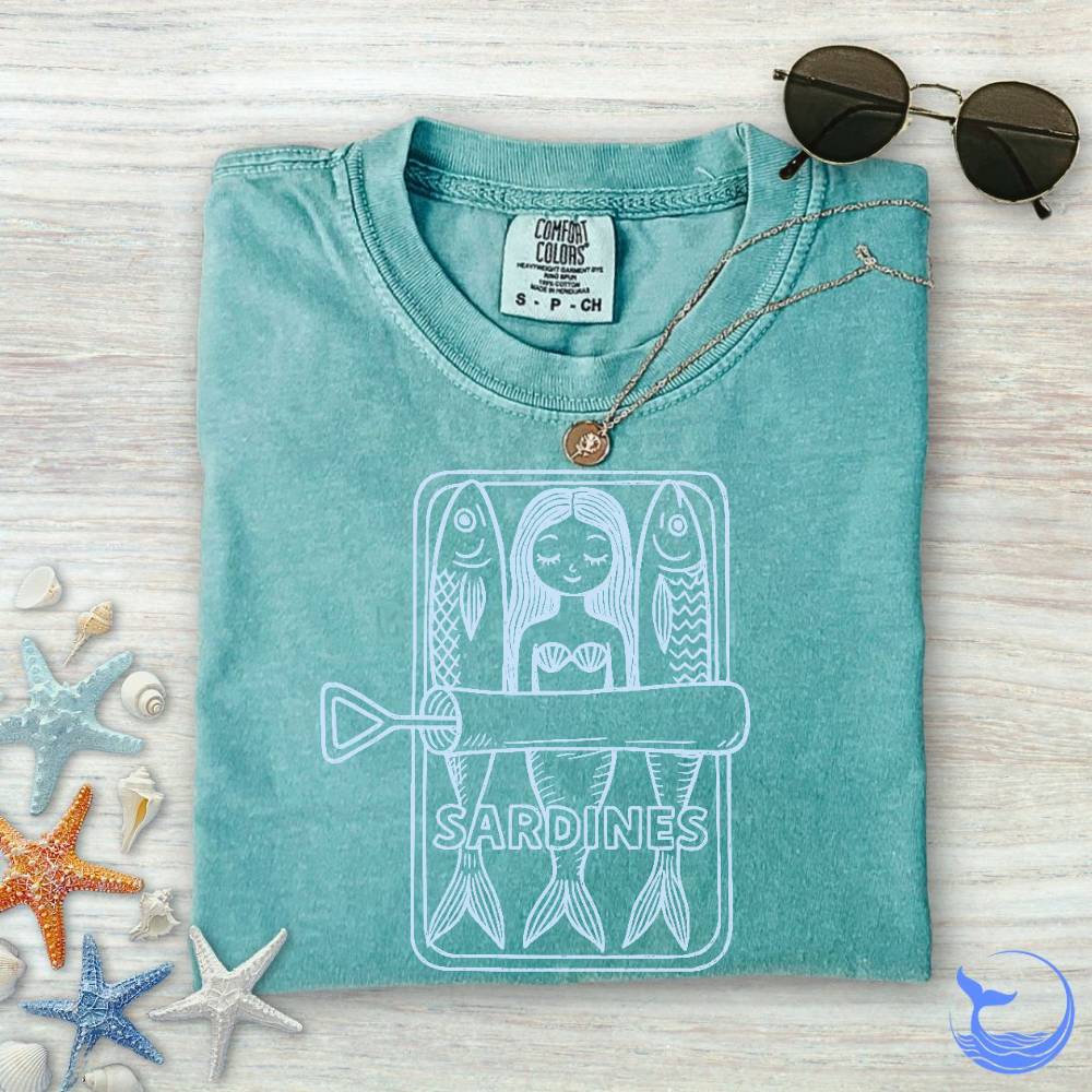 Mermaid Sardines Comfort Colors T-Shirt