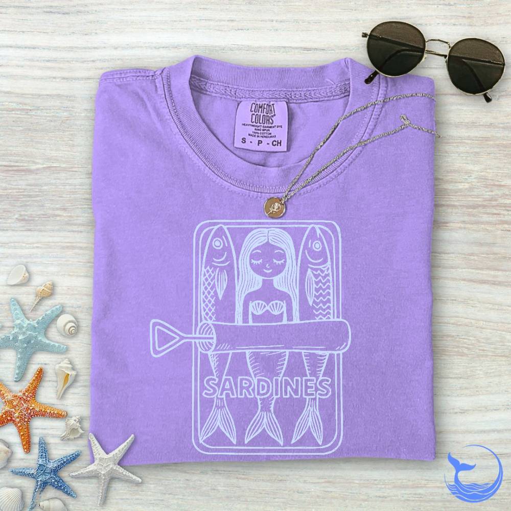 Mermaid Sardines Comfort Colors T-Shirt