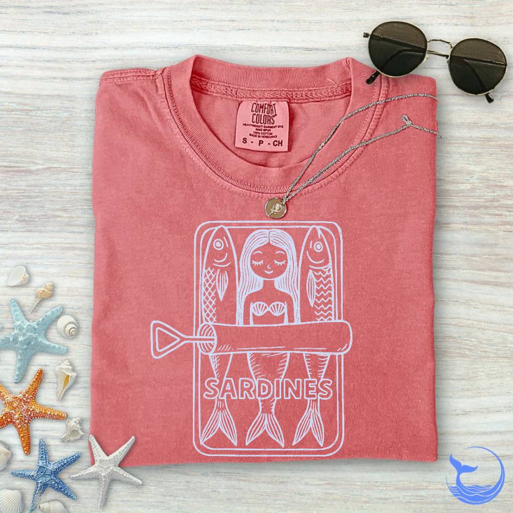 Mermaid Sardines Comfort Colors T-Shirt