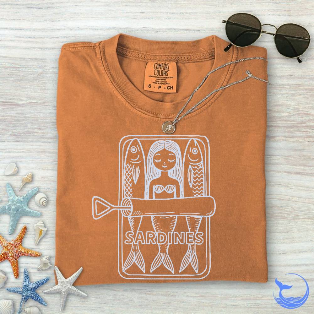 Mermaid Sardines Comfort Colors T-Shirt