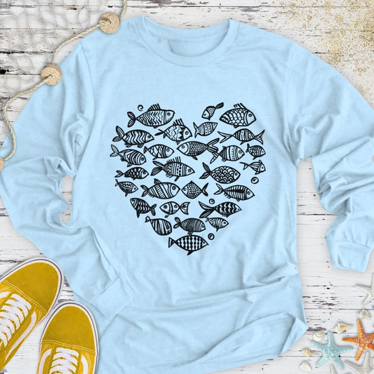 Heart Of Fish Long Sleeve Tee