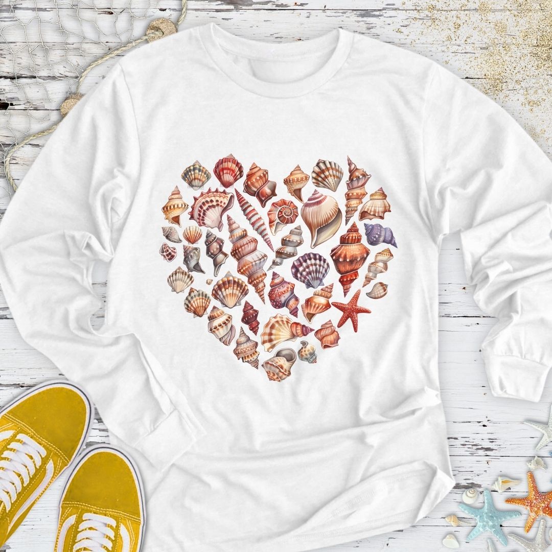 Heart Of Shells Long Sleeve Tee