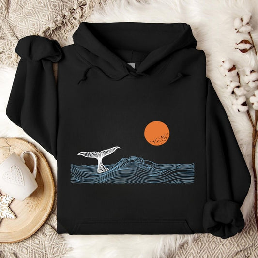 Whale Tail Sunset Hoodie