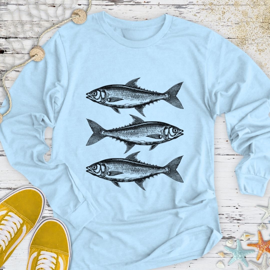 3 Sardines Long Sleeve Tee
