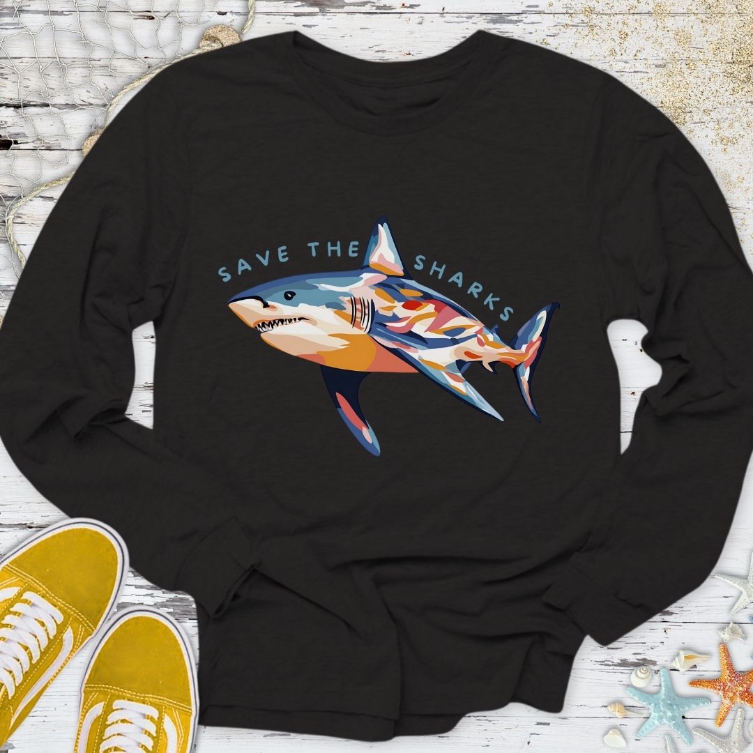 Save The Sharks Long Sleeve Tee