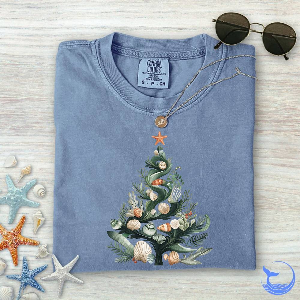 Underwater Christmas Comfort Colors T-Shirt