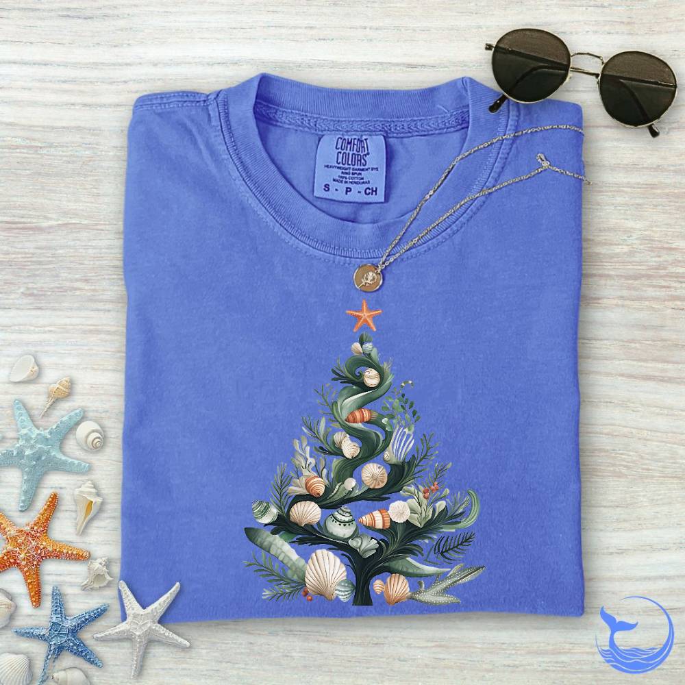 Underwater Christmas Comfort Colors T-Shirt