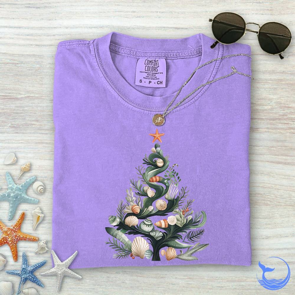 Underwater Christmas Comfort Colors T-Shirt