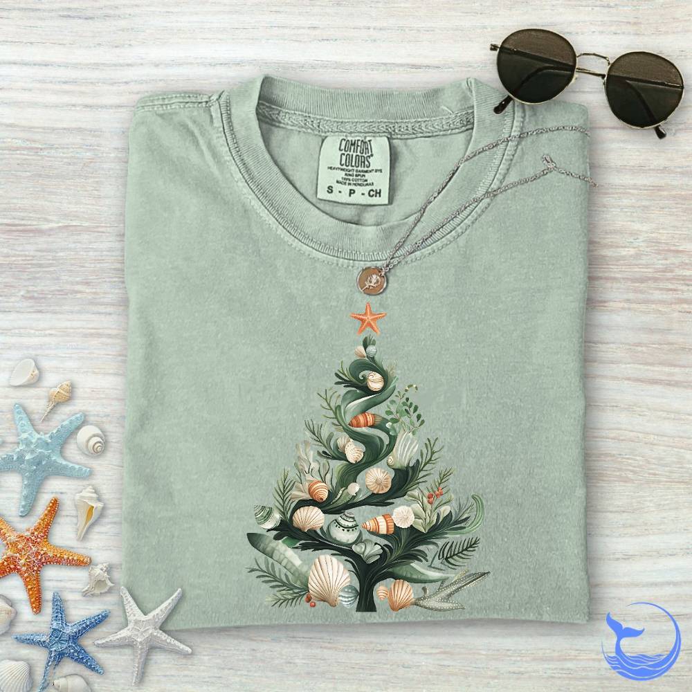 Underwater Christmas Comfort Colors T-Shirt