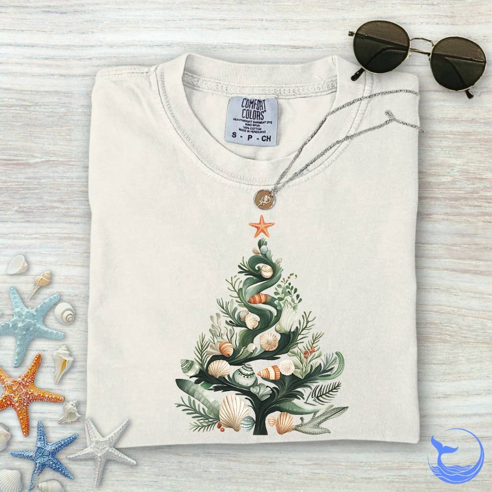 Underwater Christmas Comfort Colors T-Shirt