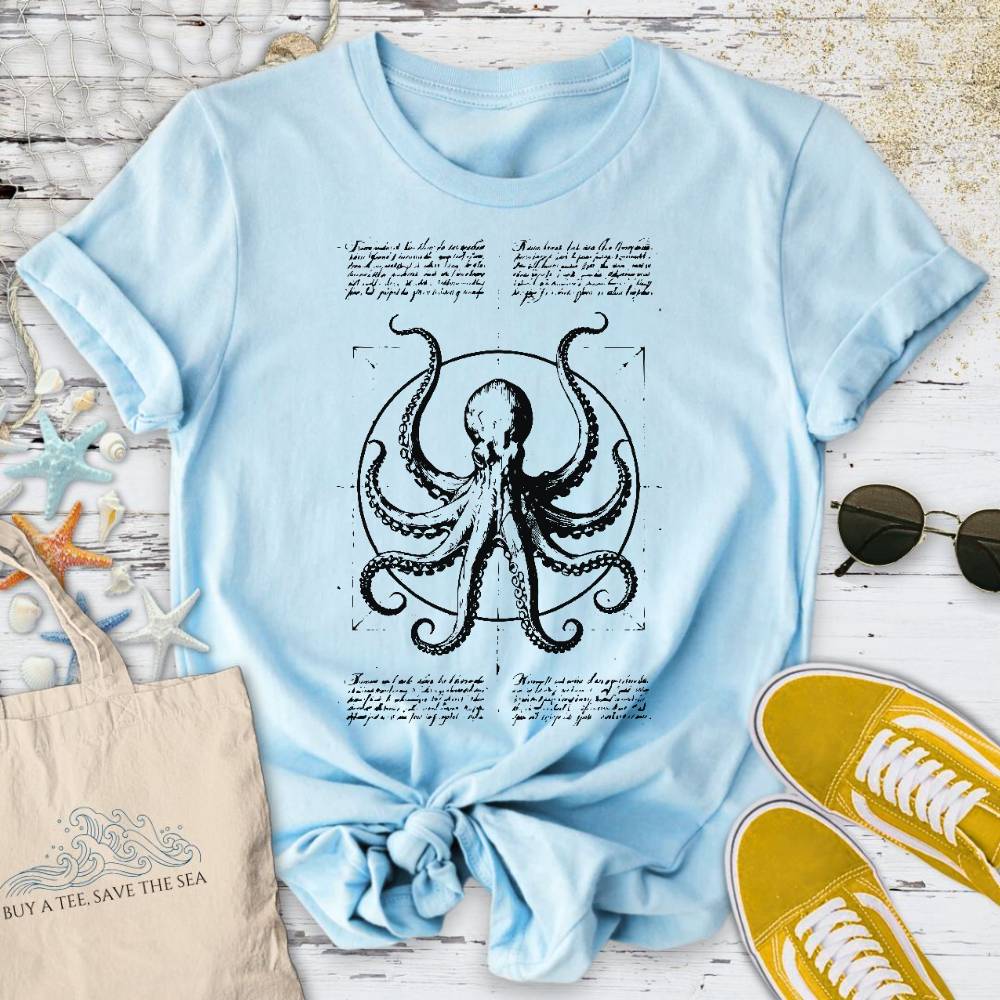 Vitruvian Octopus T-Shirt