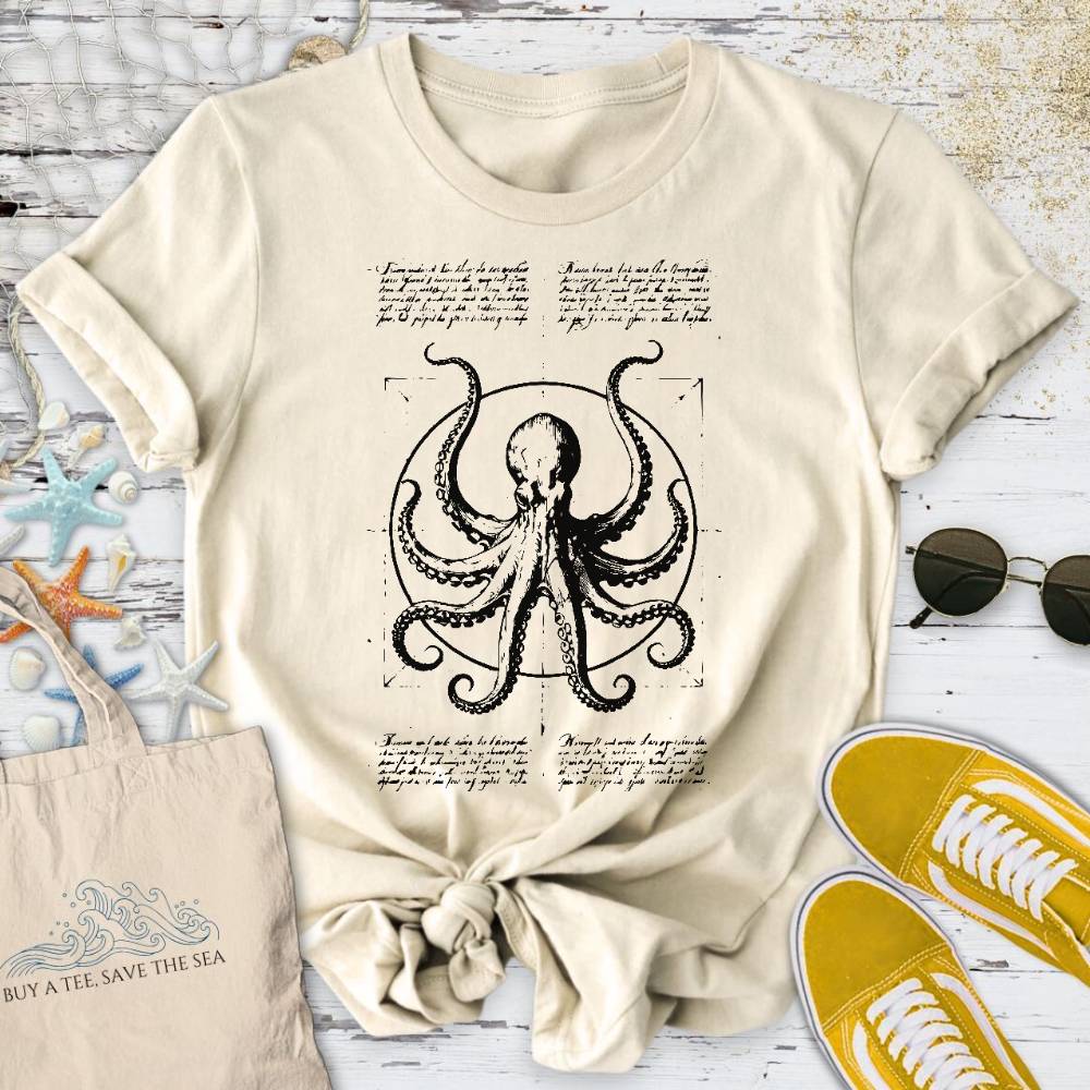 Vitruvian Octopus T-Shirt