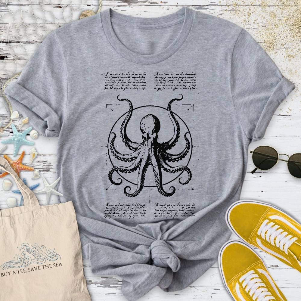 Vitruvian Octopus T-Shirt