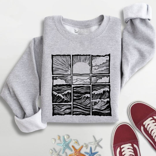 Ocean Horizon Sunrise Sweatshirt