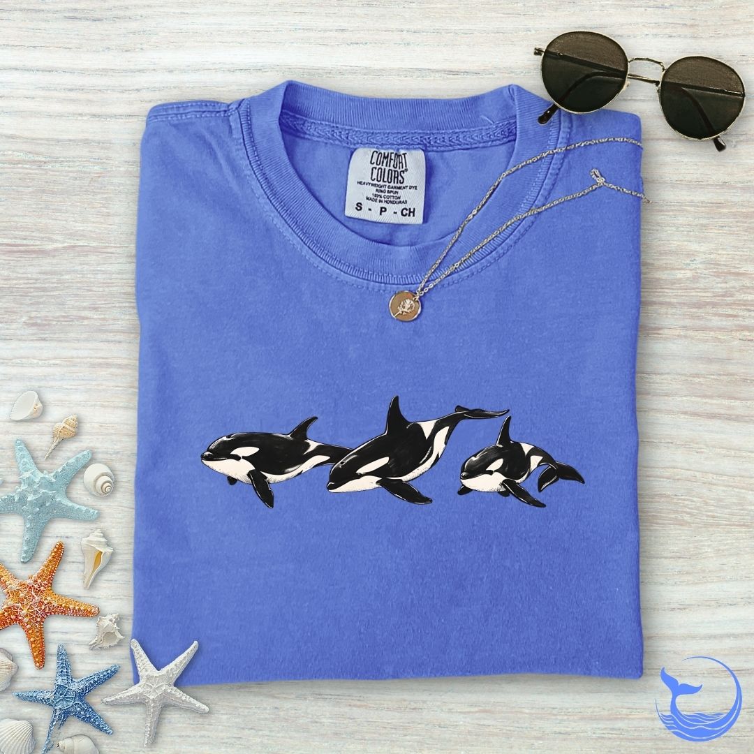 3 Vintage Orcas Comfort Colors T-Shirt